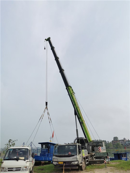 芒市桥梁建设吊装案例